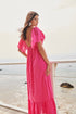 Wild Heart Eyelet Detail Poplin Maxi Dress